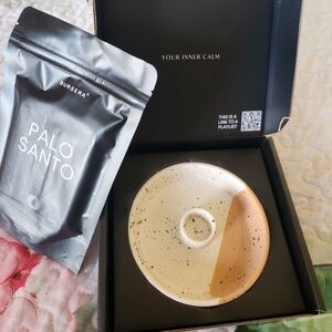 Bursera Palo Santo Incense Holder & Sticks !!NEW IN BOX NEVER USED!!